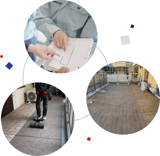 アイテックの床工事