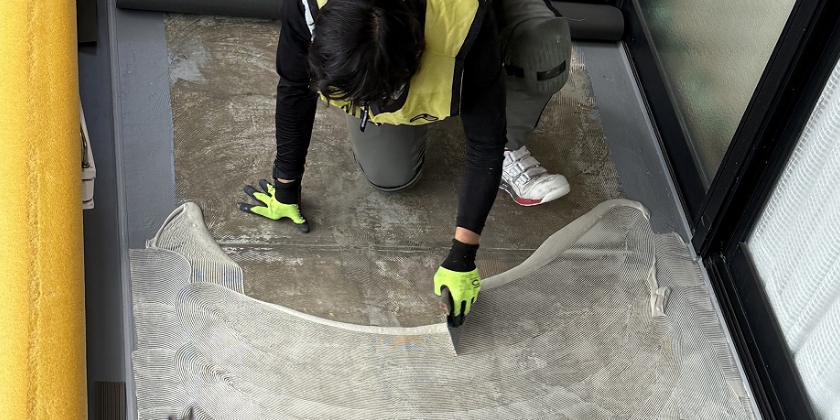 アイテックの防滑性シート工事